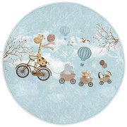 Covor pentru copii albastru deschis ø 120 cm Comfort – Mila Home