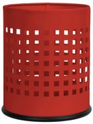 Alda Coș de gunoi Officer perforat 7 l, roșu, 7 l