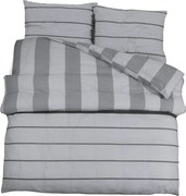 vidaXL Set cu husă de pilotă, gri, 225x220 cm, bumbac