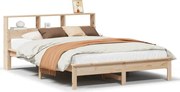 vidaXL Cadru de pat fără saltea, 140x190 cm, lemn masiv de pin