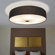 Lampă de tavan țară negru 70 cm - Tambur