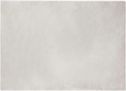 vidaXL Covor din de iepure sintetic antiderapant Olite Bej Poliester