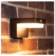 Aplică LED solară Zuma Line WT33811 GRID LED/4,5W/2000mAh IP44 negru