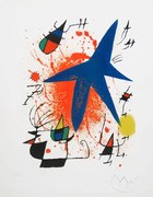 Imprimare de artă Blue Star, 1972, Joan Miró