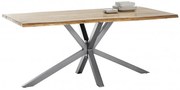 Masa dreptunghiulara cu blat din lemn de salcam Tables &amp; Benches 160x85x78 cm