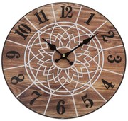 Ceas de perete Mandala 34 cm, natural