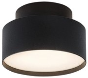 Mini Plafoniera LED cu lumina ambientala in sus Ovidia negru D-14cm