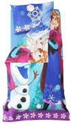 Lenjerie Frozen Pat Fetite 2-8 Ani In 3 Piese, Pentru Saltea 140x70cm ASC-TEX-FRZ-70
