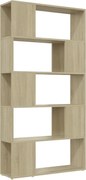 vidaXL Bibliotecă/Separator cameră, stejar Sonoma, 80x24x155 cm, PAL
