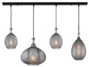 Lustra suspendata design modern Venur negru mat, gri