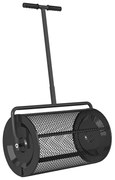 Outsunny Răspânditor Compost de 75L cu Mâner Reglabil în Formă de T din Metal Negru | Aosom Romania