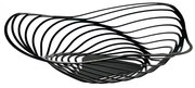 Coș de design Trinity B, negru, diametru 43 cm - Alessi