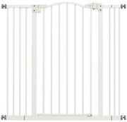 PawHut Poartă Extensibilă pentru Câini fără Șuruburi, Poartă de Siguranță Reglabilă, 94-100x94 cm, Alb | Aosom Romania