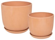 Set de 2 ghivece din teracota COSY