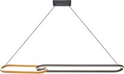 Zuma Line P241145502A - Lustra LED pe cablu RAVON, 2xLED/40W/230V, negru/auriu