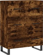 vidaXL Servantă, stejar fumuriu, 69,5x34x90 cm, lemn compozit