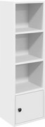 vidaXL Bibliotecă, alb, 31x24x102 cm, lemn prelucrat