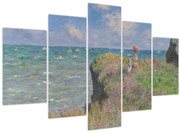 Tablou - Claude Monet, Cliff Walk at Pourville, reproducere (150x105 cm)
