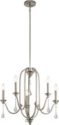 Quintiesse QN-KARLEE5 - Candelabru pe tijă KARLEE 5xE14/60W/230V crom mat