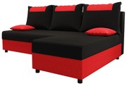 Colțar Stellar L (Negru + Roșu) (D). 1057575