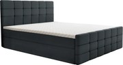 Pat boxspring, 140x200, gri, BEST