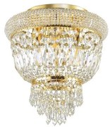 Plafonieră de cristal Ideal Lux DUBAI 3xE14/28W/230V d. 32 cm auriu