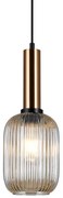 Lustră pe cablu ANTIOLA 1xE27/40W/230V 113 cm bronz ITALUX PND-5588-1M-BRO+AMB