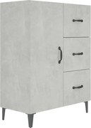 vidaXL Dulap, gri beton, 69,5x34x90 cm, lemn compozit
