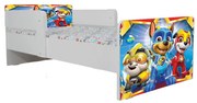 Pat Copii Paw Patrol Space 2-12 ani Cu Paravane Dubla Protectie si Cu Saltea SafeNest 160x80 Cm  Ptv6713