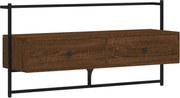 vidaXL Dulap TV montat pe perete, stejar maro, 100,5x30x51 cm, lemn