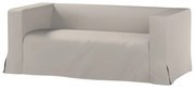 Husă canapea Klippan cu 2 locuri, lungă, cu pliuri contrastante