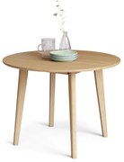 MAZZONI EXPORT ROXY Stejar natural - MASĂ ROTUNDĂ DE LEMN PENTRU BUCĂTĂRIE/SUFRAGERIE RETRO