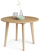 MAZZONI EXPORT ROXY Stejar natural - MASĂ ROTUNDĂ DE LEMN PENTRU BUCĂTĂRIE/SUFRAGERIE RETRO