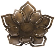 Sfeșnic metalic Floracion, 27 x 25 x 4 cm