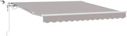 vidaXL Cortina Retractabilă Gri deschis 300 x 250 cm
