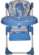 Scaun de masa pentru copii si bebe Baby Care™ reglabil in 3 trepte,pliabil, centura de siguranta, sezut comfortabil, masuta detasabila, functie