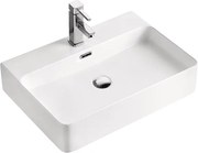 Lavoar pe blat Fluminia Hermes alb 60 cm