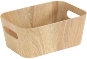 Set de 2 coșuri de depozitare Kitchisimo 26 × 18 × 11 cm, natur, S
