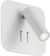 Redo 01-1491 - Aplică de perete QUDA LED/6W/230V + LED/3W CRI 90 albă