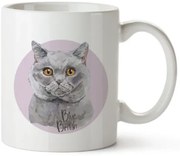 Bohemia Gifts Cană ceramică - Blue British, 350 ml