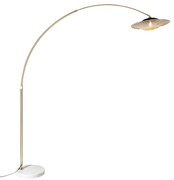 Lampă de podea modernă arc alb cu abajur oriental cu bambus 50 cm - XXL Rina