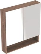 Dulap cu oglinda suspendat Geberit Selnova Square nuc 2 usi 59 cm