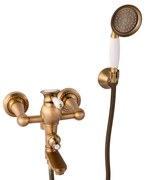 Baterie cada TRENDY’S, montare pe perete, bronz