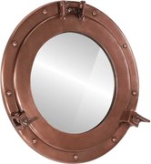 vidaXL Oglindă hublou de perete Ø38cm aluminiu și sticlă