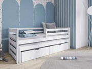 Pat pentru copii 80 cm Palkana (Alb) (cu somieră) (cu sp. depozitare). 1103319
