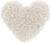 Perna decorativa ROMEO HEART 45x45 cm, crem