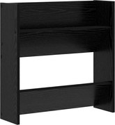 vidaXL Dulap pentru pantofi Stejar Negru 60 x 18 x 60 cm Lemn compozit