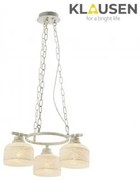 Suspensie clasica 3 becuri E27 GRASS KL6626 KLAUSEN