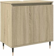 vidaXL Dulap de baie, stejar sonoma, 58x33x60 cm, lemn prelucrat