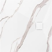 Cadita de dus Magnum Carrara alba 90x90